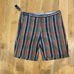 Ralph Lauren Plaid India Madras shorts size 40T NWT